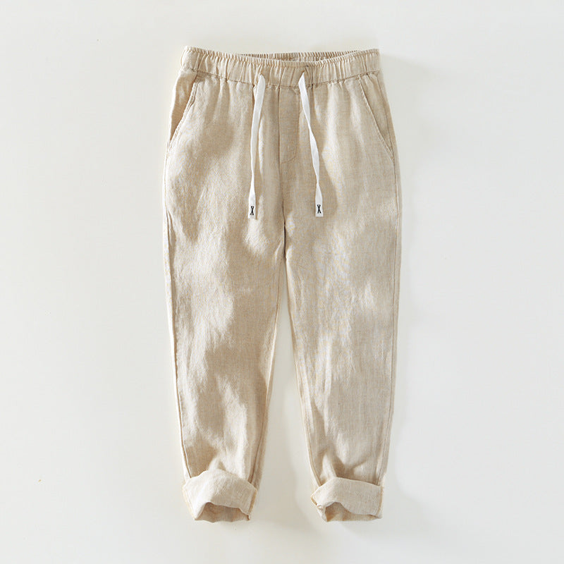 The Coastal Linen Drawstring Pants