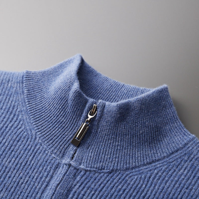 100% cashmere full-zip sweater