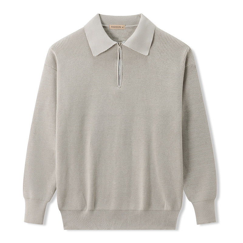 The Classic Zip Polo Sweater