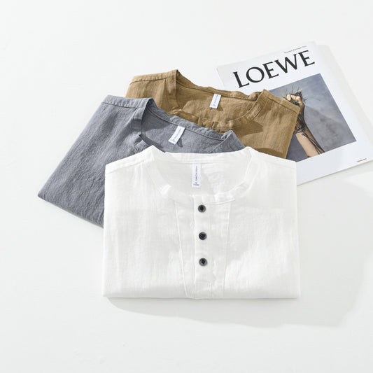 The Three Button Linen Shirt