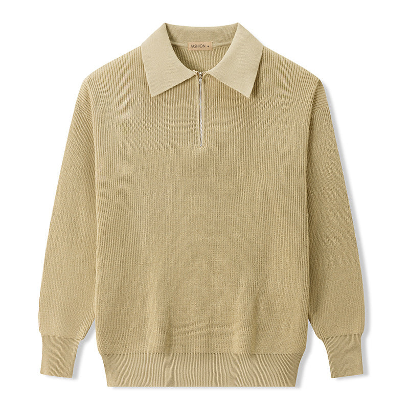 The Classic Zip Polo Sweater